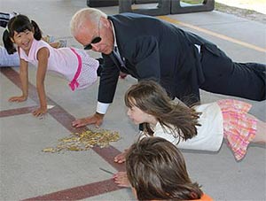 Biden vomits in school