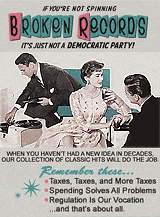 Broken Records Democrat Party parody poster