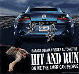 Obama-Fisker Scandal Hit and Run Cartoon