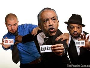 Race Card vs Gay Card cartoon