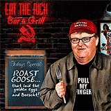 Michael Moore Eat the Rich funny political cartoon
