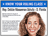 Debbie Schultz editorial cartoon