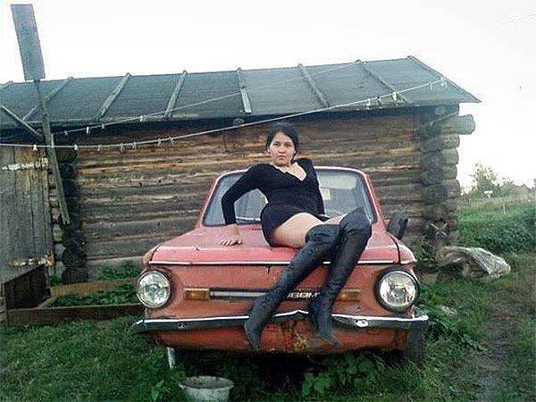 Russian girls cars pinups