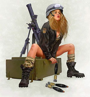Sexy wartime pinups in Ukraine