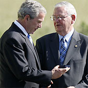 george bush political humor satire