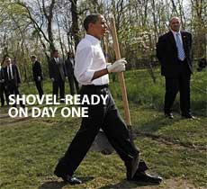 obama shovel ready humor