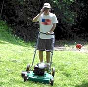 ferguson lawn mower race