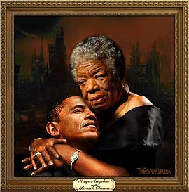 Cross dresser transgendered Barack Obama: the Second Lady - funny political cartoon