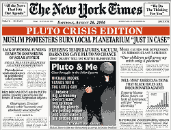 new york times planet pluto parody