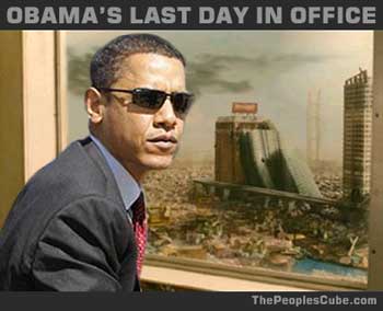 political humor obama last day in office
