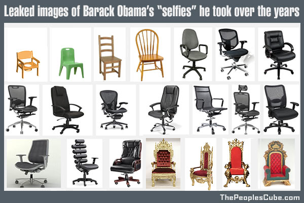 Obama selfies chairs