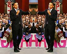 obama loves self political jokes