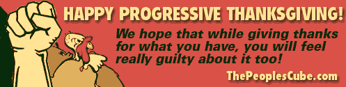 progressive guilt thanksgiving satire