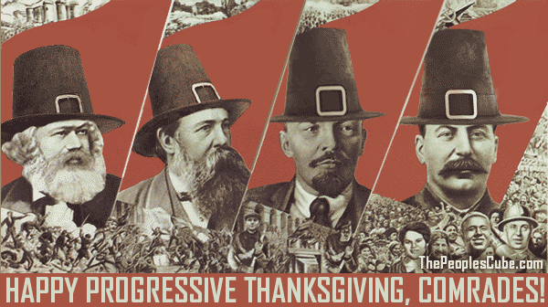 Communist Thanksgiving parody soviet poster
