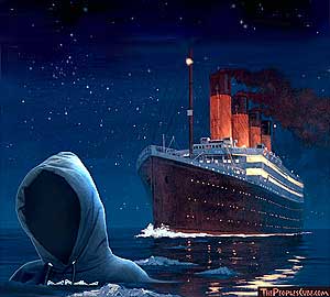 Titanic meets Travon Martin - editorial cartoon