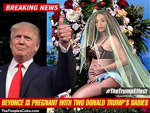 Beyonce pregnant Trump