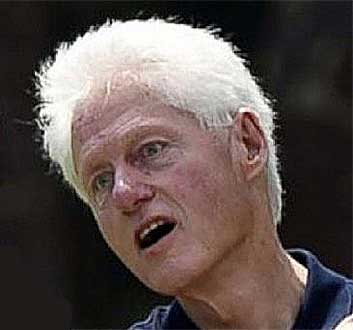 Bill Clinton's near-dead look