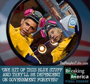Breaking Bad America - Obama and Biden cartoon