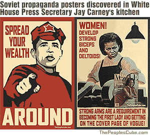Soviet agitprop in Jay Carney's kitchen