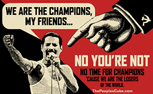 Champions Losers Freddie Mercury cartoon
