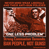 Che Guevara - ban people, not guns communist parody poster
