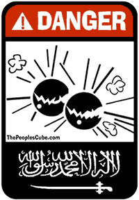 Danger sign - explosive body parts joke