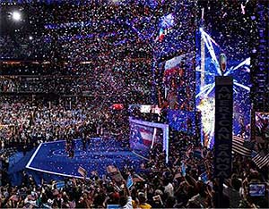 Hillary Breaks Glass Ceiling