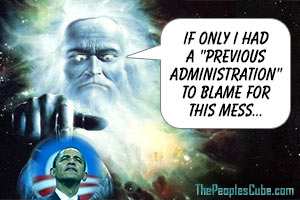 Difference between God and Obama cartoon