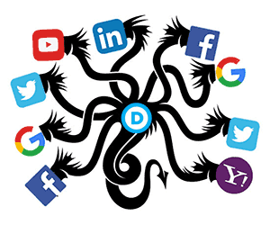 Facebook Google Twitter hydra
