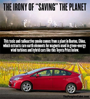 Environmental Irony - Prius and toxins