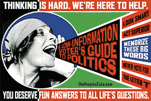 Low Information Voter parody poster Rodchenko Lilia Brik