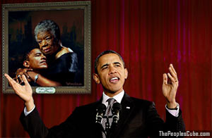 Maya Angelou - the Barack Obama of poetry