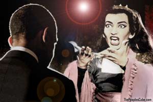 Medea heckles Obama funny cartoon