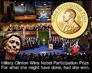 Hillary's Nobel Participation Prize
