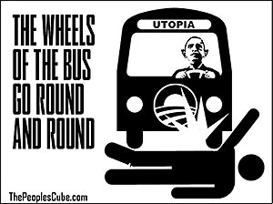 Chuck Hagel Run Over By Obama's Bus