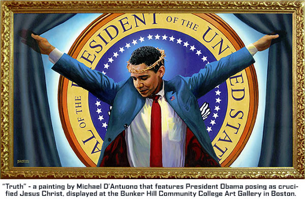 Obama Christ Painting