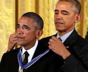 Obama awards himself
