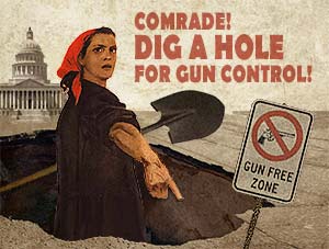 Pinkie Digs a Hole for Gun Control