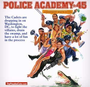 police academy trump