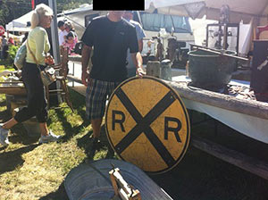 Confederate railroad sign