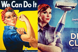 Rosie the Riveter Swiffer ad