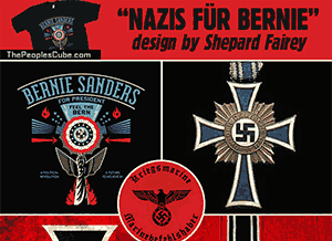 Bernie Sanders Nazi chic Shepard Fairey