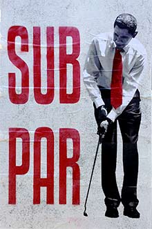 Obama 'Sub Par' street poster