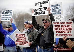 Theft, murder: protected behavior