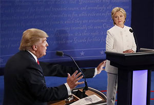 Trump Gropes Hillary