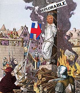 Trump burning