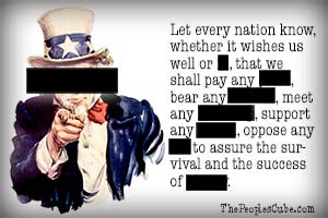 Censorship cartoon - uncle sam