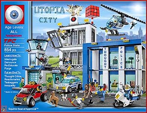 Utopia City totalitarian state parody