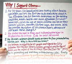 Why I support Obama poster